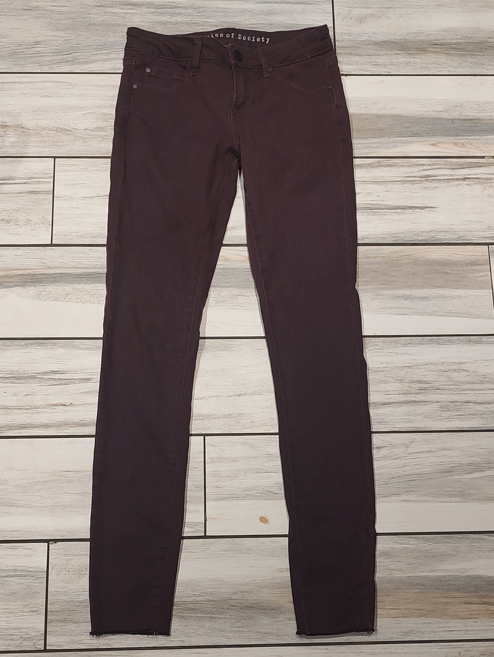Articles Of Society Skinny Jeans in Deep Plum